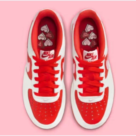 Nike Air Force 1 Low Valentines Day 25" New in Box(no Lid)Womans Size 5.5/ 4y - Picture 5 of 8